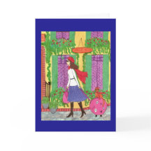 Woman, Cat, Suitcase, Travel, Paris Greeting