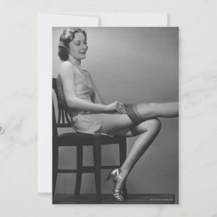 Carte Woman Sitting on Chaise