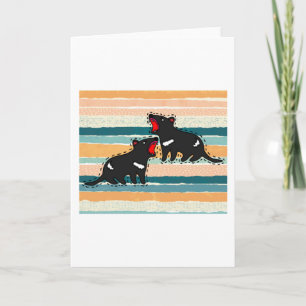 Carte Wombat Australie mignons animaux