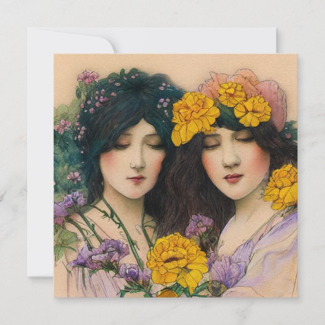 Carte Women in the Garden 2 (Devant)