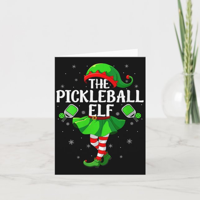 Carte Womens Ckleball Elf Christmas Girls Women Elf Squa (Devant)