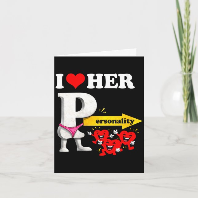 Carte Women's I Love Her Ity Funny Valentine's Day Coupl (Devant)