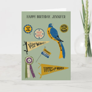 Carte Womens Suffrage Movement Memorabilia Collage Print