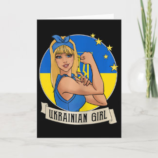 Carte Womens Ukrainian Girl Ukraine Flag Merchandise Ukr