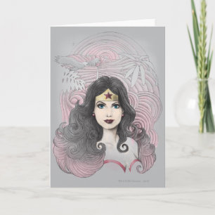 Carte Wonder Femme Aigle et arbres