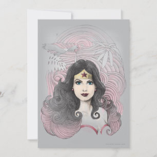 Carte Wonder Femme Aigle et arbres