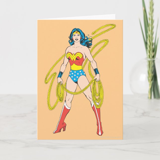 Carte Wonder Woman détient Lasso 5 (Devant)