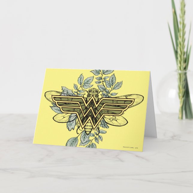 Carte Wonder Woman Queen Bee Logo (Devant)
