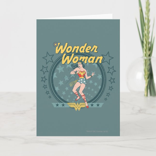 Carte Wonder Woman Stress Design (Devant)