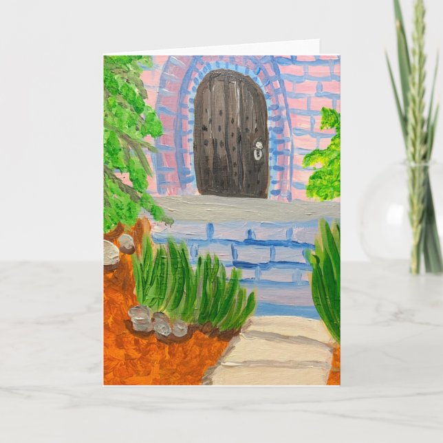 Carte Wooden Door 🚪 In Brick 🧱 Building (Devant)