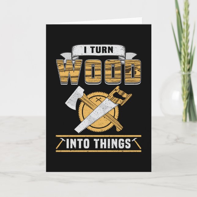 Carte Woodworking Woodworker Wood (Devant)