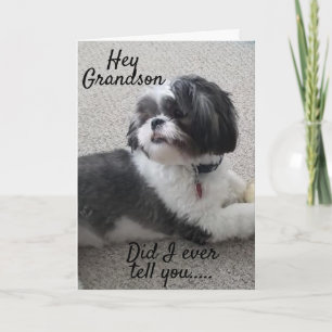 CARTE **WOOF WOOF** HEUREUX *ANNIVERSAIRE* À MON * GRAND