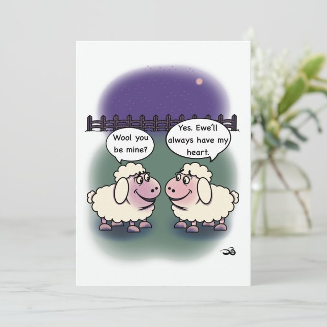 Carte Wool Flat Card (Debout devant)