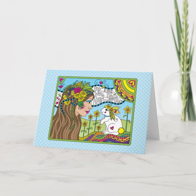 Carte Word_Greeting unique (Devant)