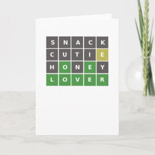 Carte Wordle Valentine / Anniversaire