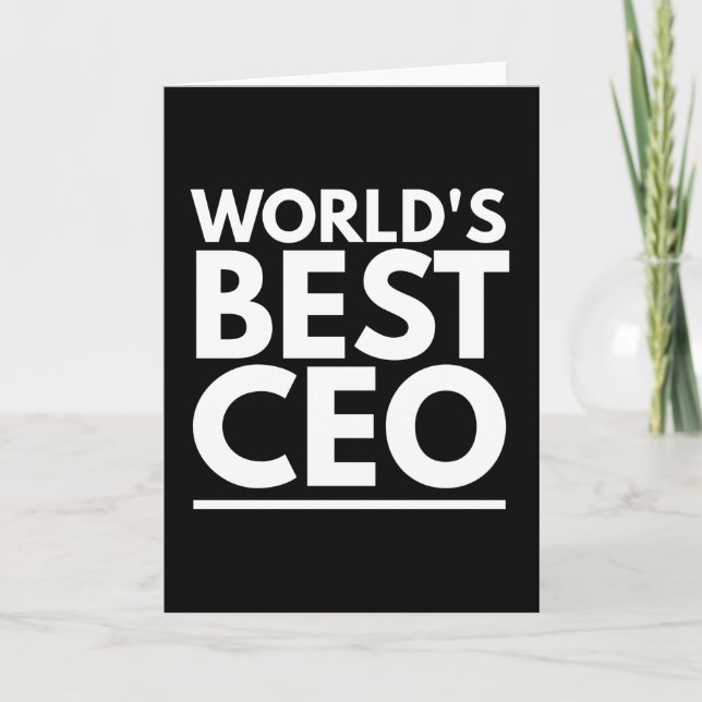 Carte World Best CEO (Devant)
