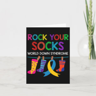 Carte World Down Syndrome Day Garçons Filles Enfants Roc