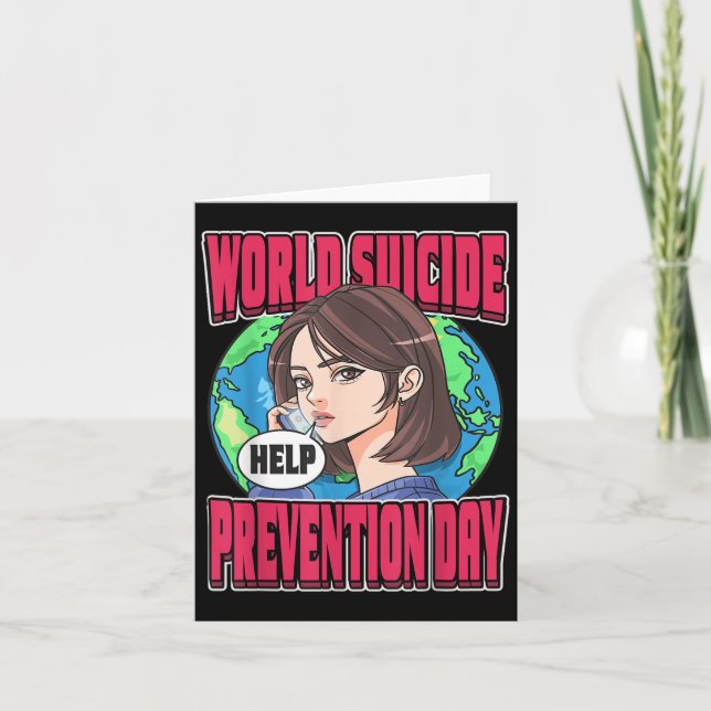 Carte World Suicide Prevention Day Awareness September 1 (Devant)