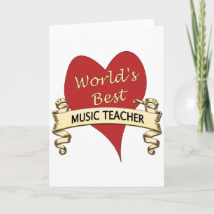 Carte World's Best Music Teacher