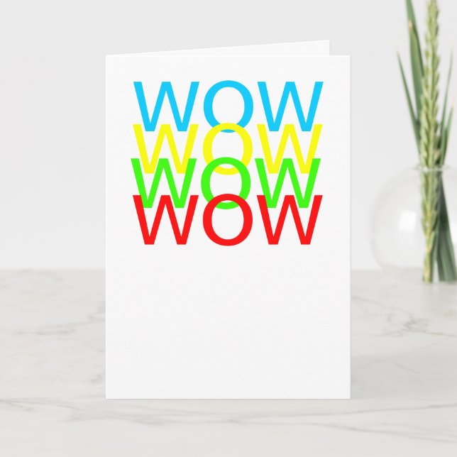 Carte wouah ! ! ! Ce n'est pas ton anniversaire ! ! ! (Devant)