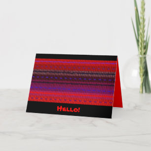 Carte Woven Bands Bonjour