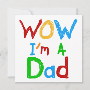 Carte WOW Je suis un t-shirt papa et des GIfts