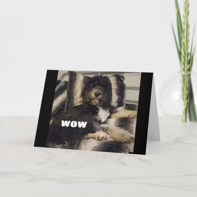 CARTE WOW NE PEUT JUSTE PAS CROIRE QUE VOUS ÊTES "60" CA (Devant)