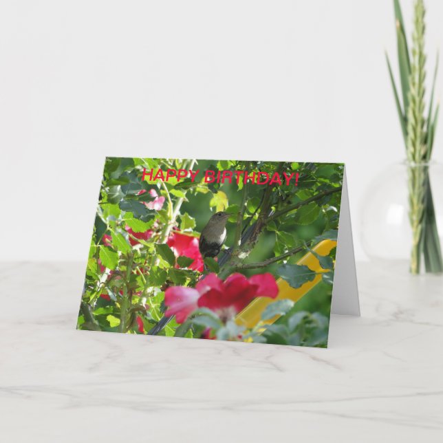 Carte Wren & Rose, Anniversaire (Devant)