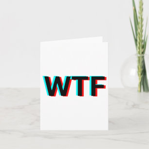 Carte Wtf - Gras Directement Vers L'Autocollant Point