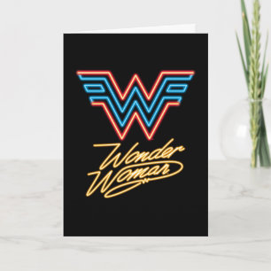 Carte WW84   Logo Wonder Woman Neon Light