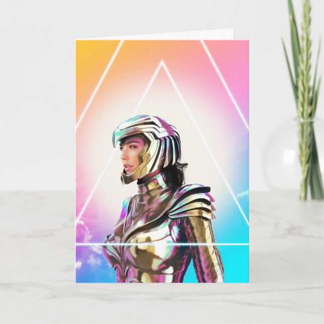 Carte WW84| Portrait d'armure d'or de la femme Wonder Lo (Devant)