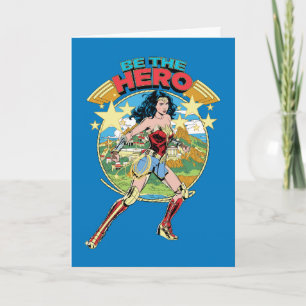 Carte WW84   Themyscira Wonder Woman Retro Comic Art