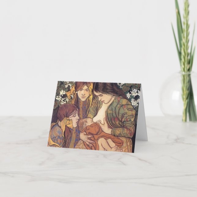 Carte Wyspianski, Maternity, 1905 (Devant)