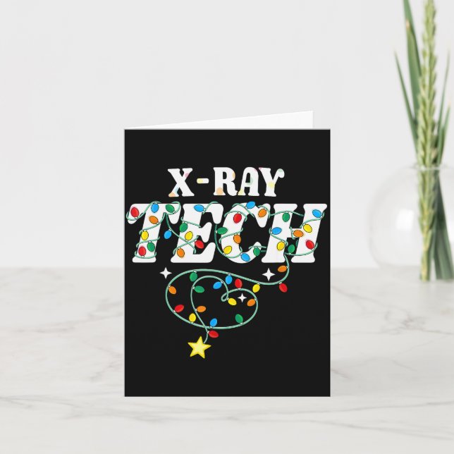 Carte X-ray Tech Christmas Radiologic Technologist Techs (Devant)