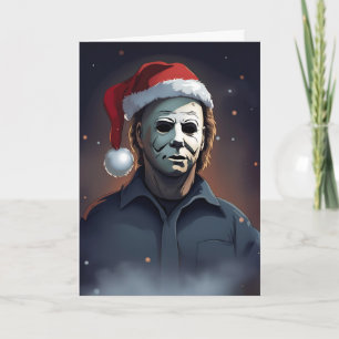 Carte Xmas du film d'horreur éffrayant
