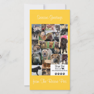 Carte Xmas Secourt Shar Pei