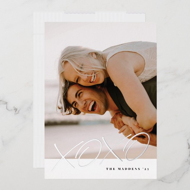 Carte XOXO Valentine's Day - Noir (Enveloppe)