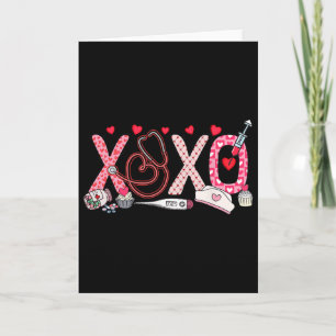 Carte Xoxo Xo Xo Infirmière Saint-Valentin Hommes Femmes