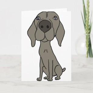 Carte XX- Design Weimaraner