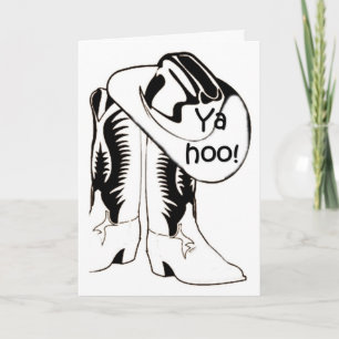 CARTE YA HOO-HIP HIP HOURRA-FÉLICITATIONS