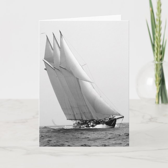 Carte Yacht d'emballage Atlantic, 1904 (Devant)