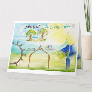 Carte Yahrtzeit : Cartographier le voyage : deuil et âme