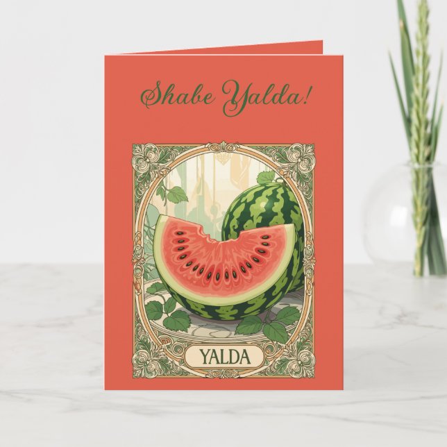 Carte Yalda Watermelon Chelle Night Fruits (Devant)