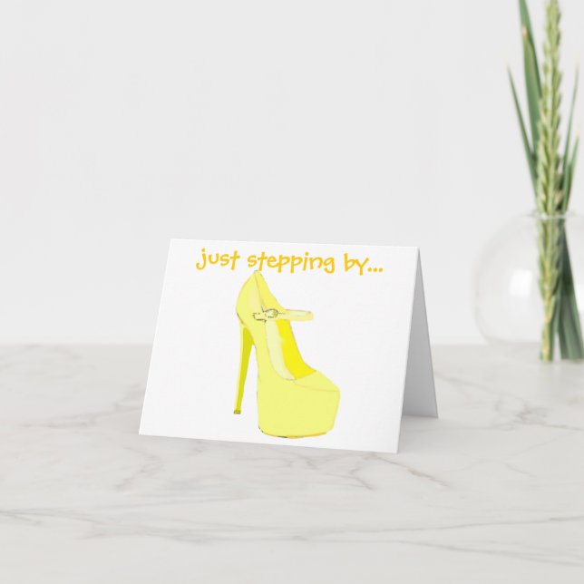 Carte Yellow High Hal Shoe (Devant)