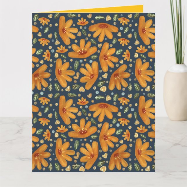 Carte Yellow Luxe Florals (Devant)