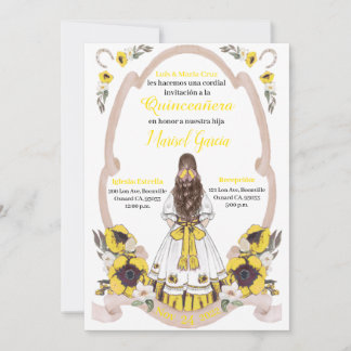 Carte Yellow  Quinceanera Charra, Rancho Charro Western