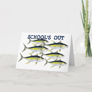 Carte Yellowfin Tuna Greetings Card