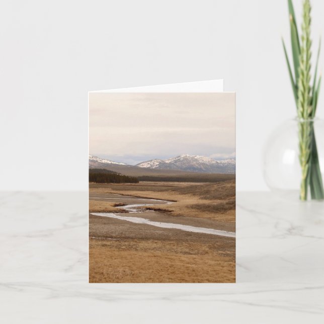 Carte Yellowstone Autumn - 4" x 5.6" Notecard (Devant)