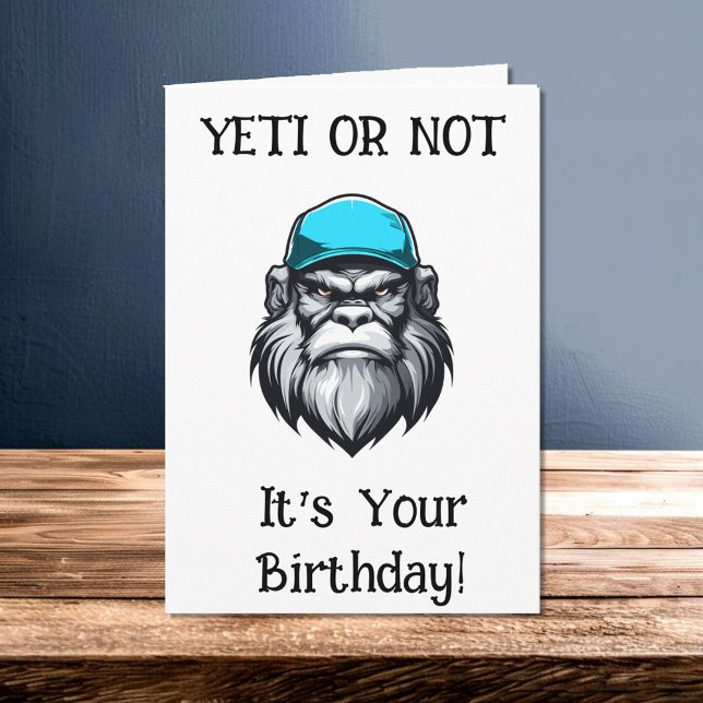 Carte Yeti ou pas, c'est ton anniversaire (Créateur téléchargé)