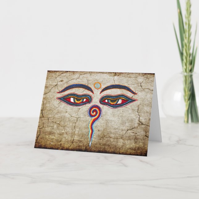 Carte Yeux de der Weisheit de Bouddha/Augen (Devant)